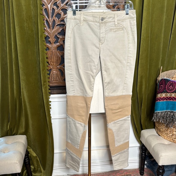 Jordan Louis Pants - Beige and Tan Patchwork Pants